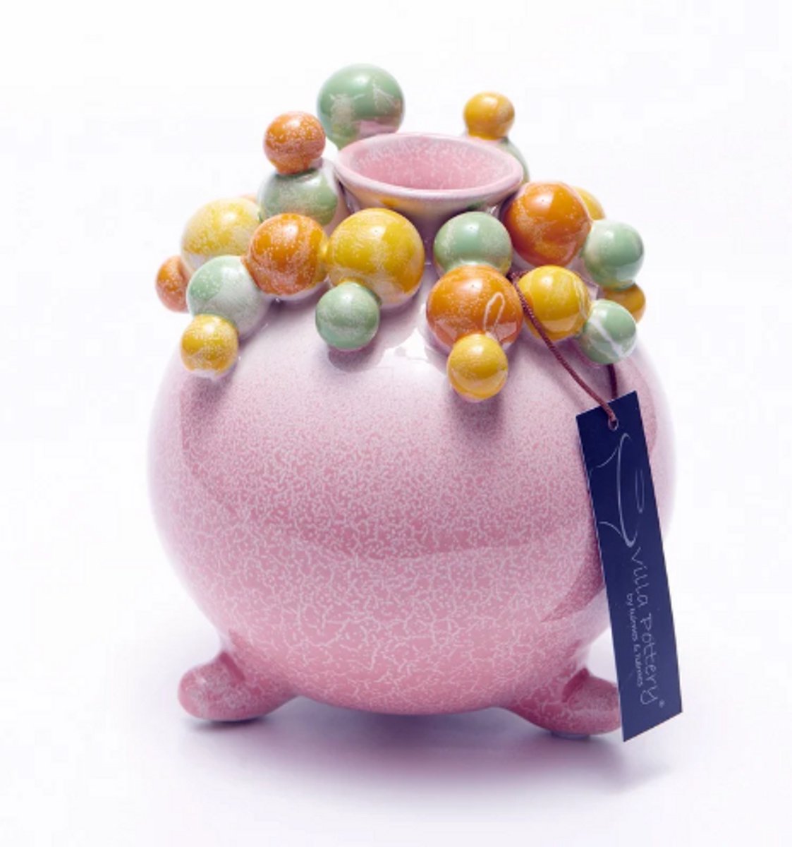 Villa Pottery Vaas - Villa Pottery - Woondecoratie - Decoratie - Voorjaar - Porselein - Waterdicht - Piccadilly 1_2 Pink Roze