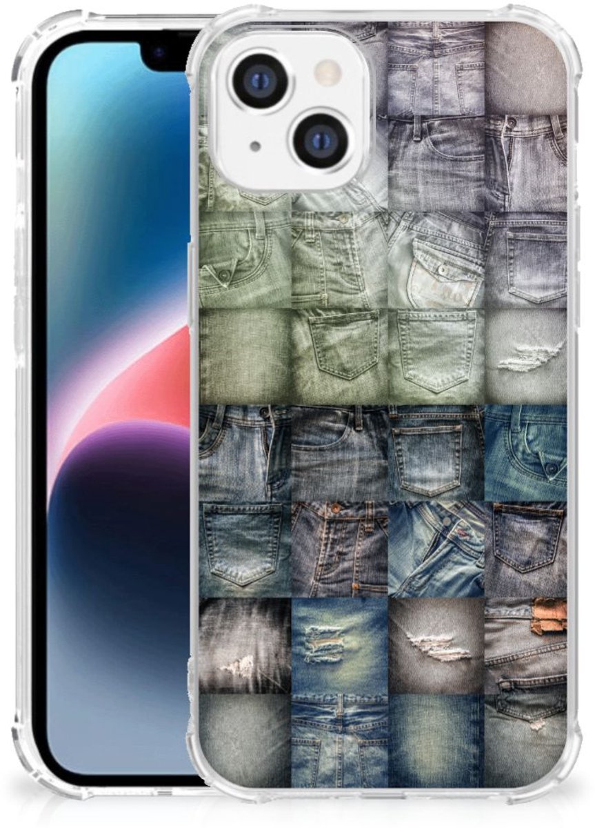 Anti Shock Bumper Case Apple iPhone 14 Plus Spijkerbroeken
