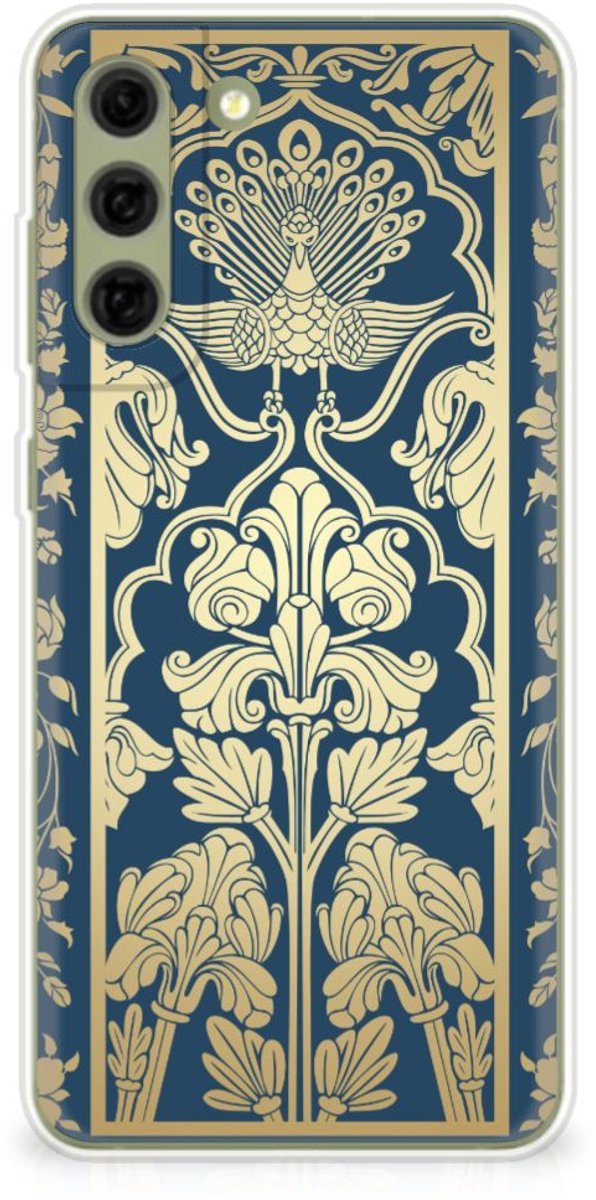 Samsung Galaxy S21FE TPU Case Beige Flowers
