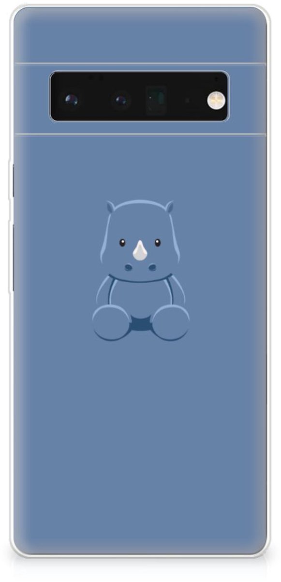 Google Pixel 6 Pro Telefoonhoesje met Naam Baby Rhino