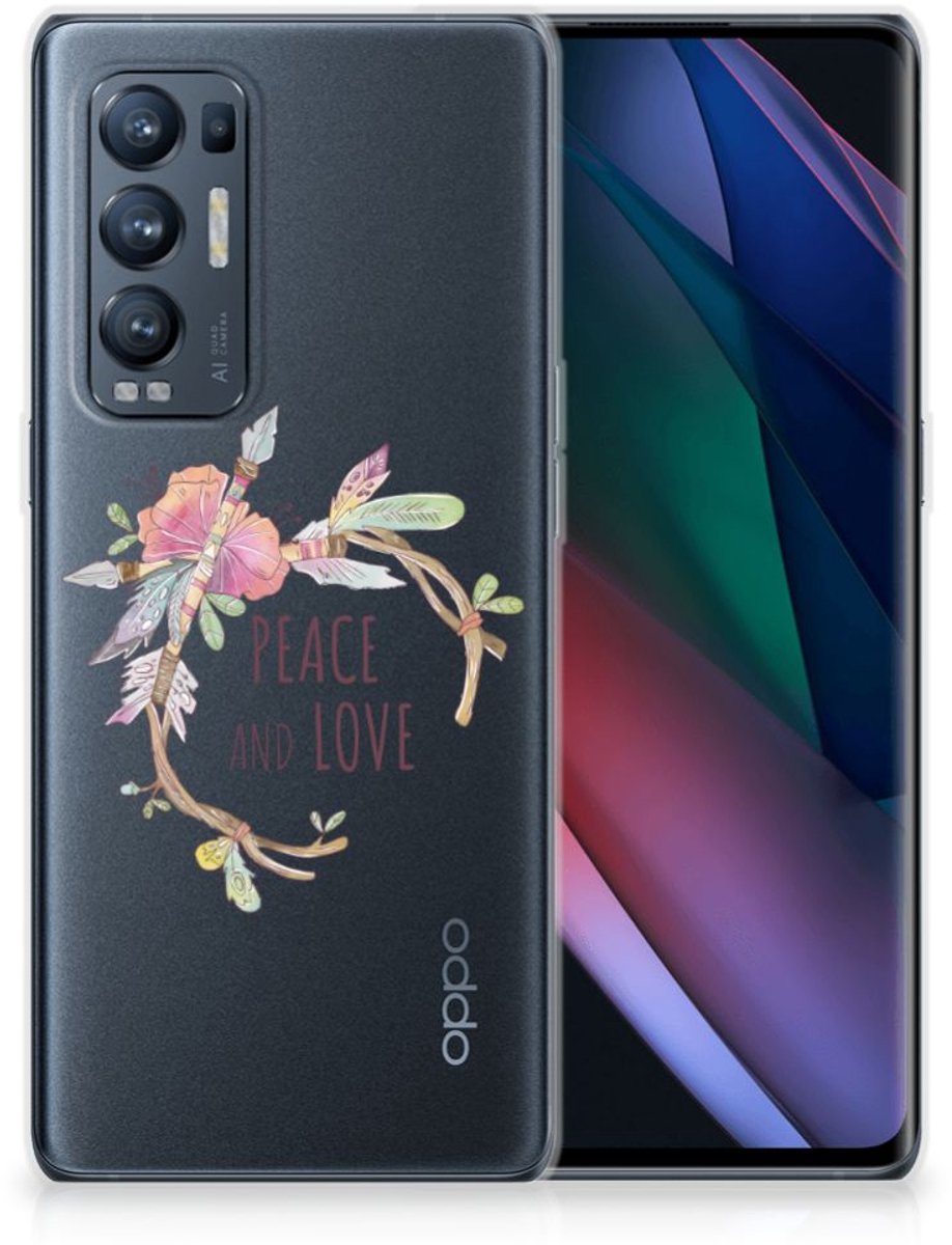 OPPO Find X3 Neo Telefoonhoesje met Naam Boho Text