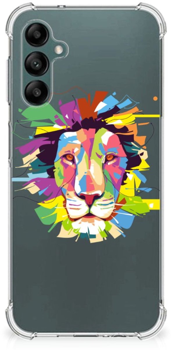 Samsung Galaxy A14 5G/4G Stevig Bumper Hoesje Lion Color