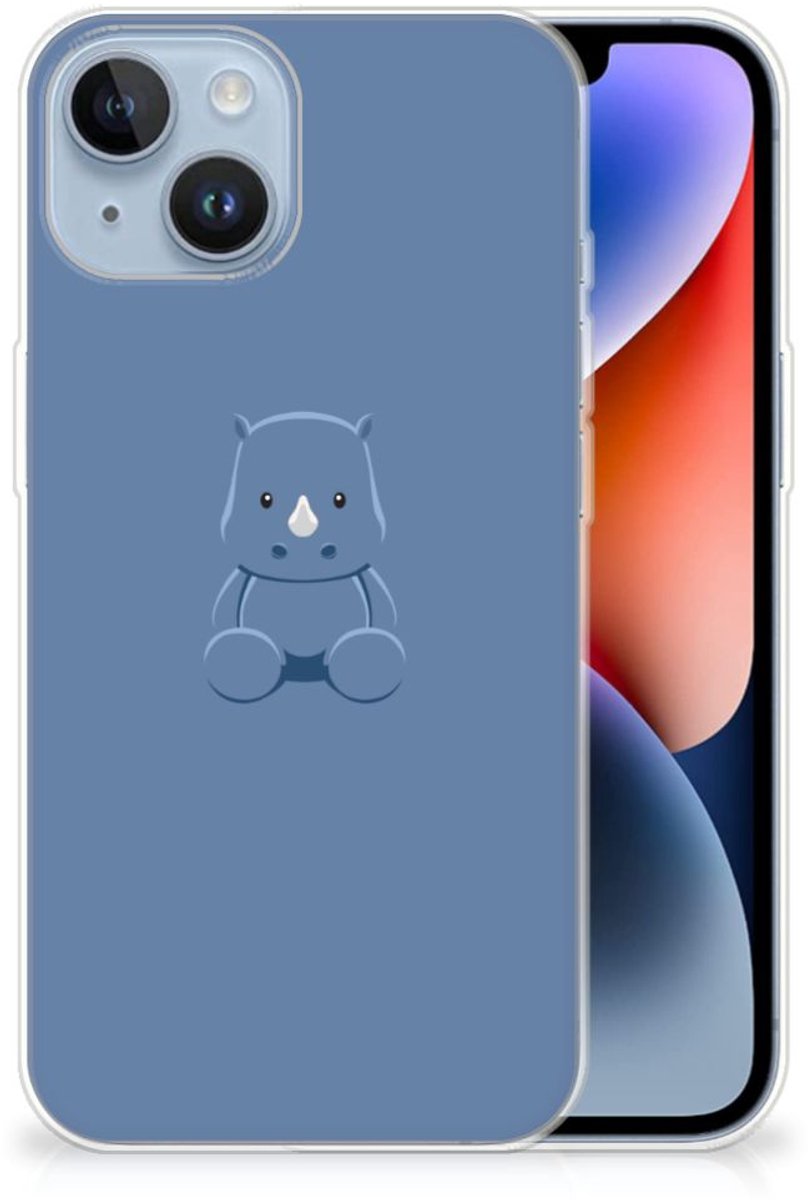 Apple iPhone 14 Telefoonhoesje met Naam Baby Rhino