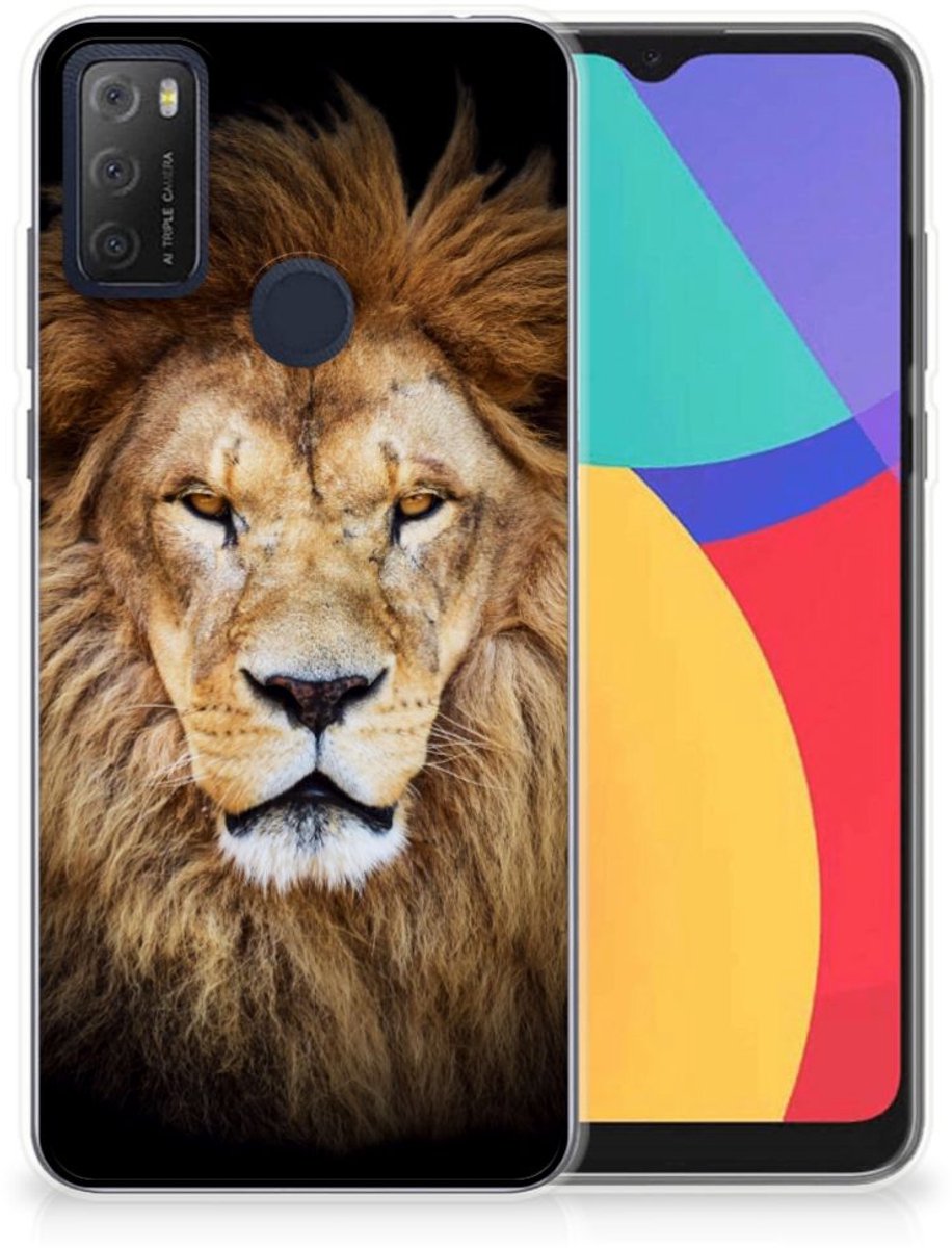 Alcatel 1S (2021) TPU Hoesje Leeuw