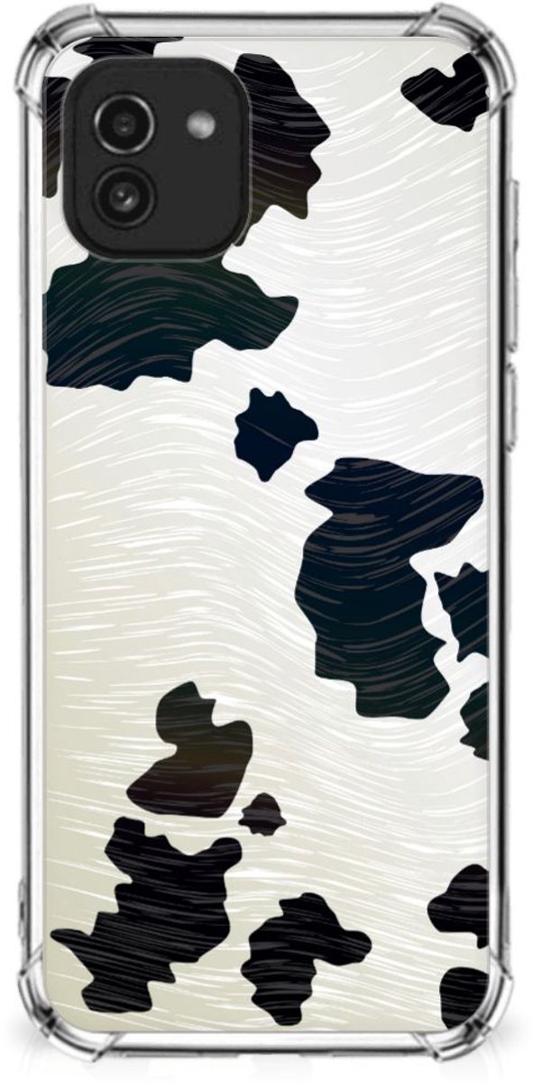 Samsung Galaxy A03 Case Anti-shock Koeienvlekken