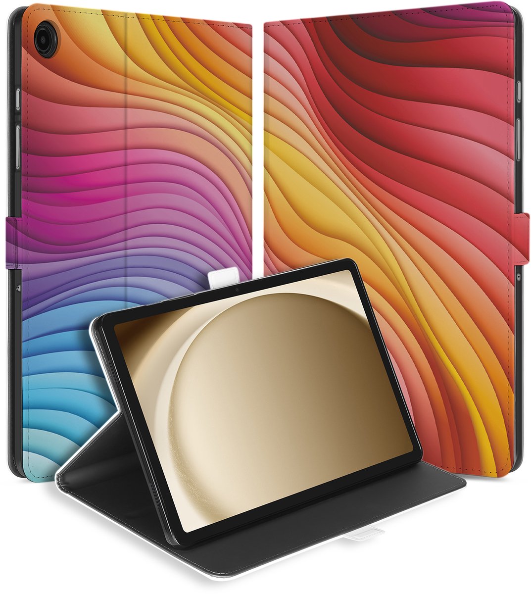 Samsung Galaxy Tab A9 Plus Tablethoesje Regenboog