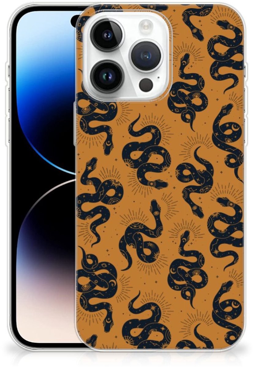 TPU Hoesje voor iPhone 14 Pro Max Snakes