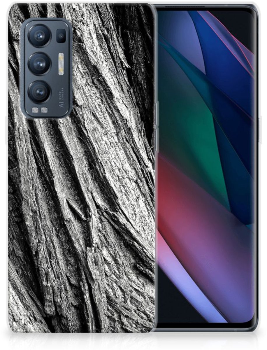 Bumper Hoesje OPPO Find X3 Neo Boomschors Grijs