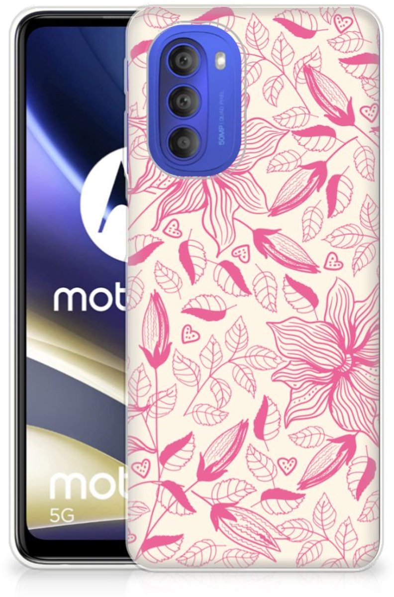 Motorola Moto G51 5G TPU Case Pink Flowers