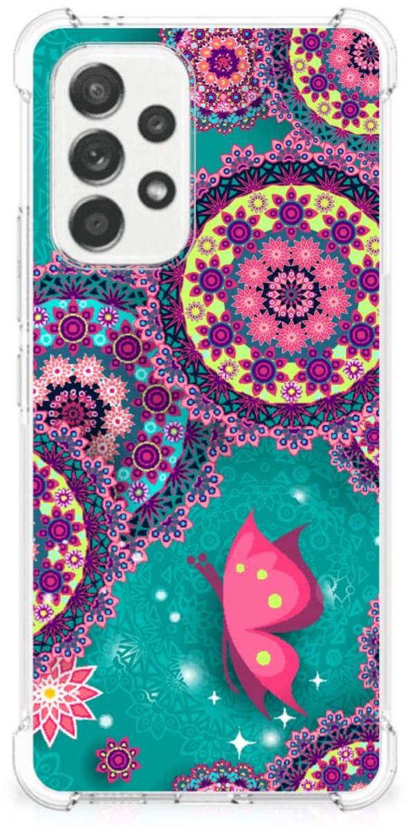 Samsung Galaxy A53 5G Back Cover Cirkels en Vlinders