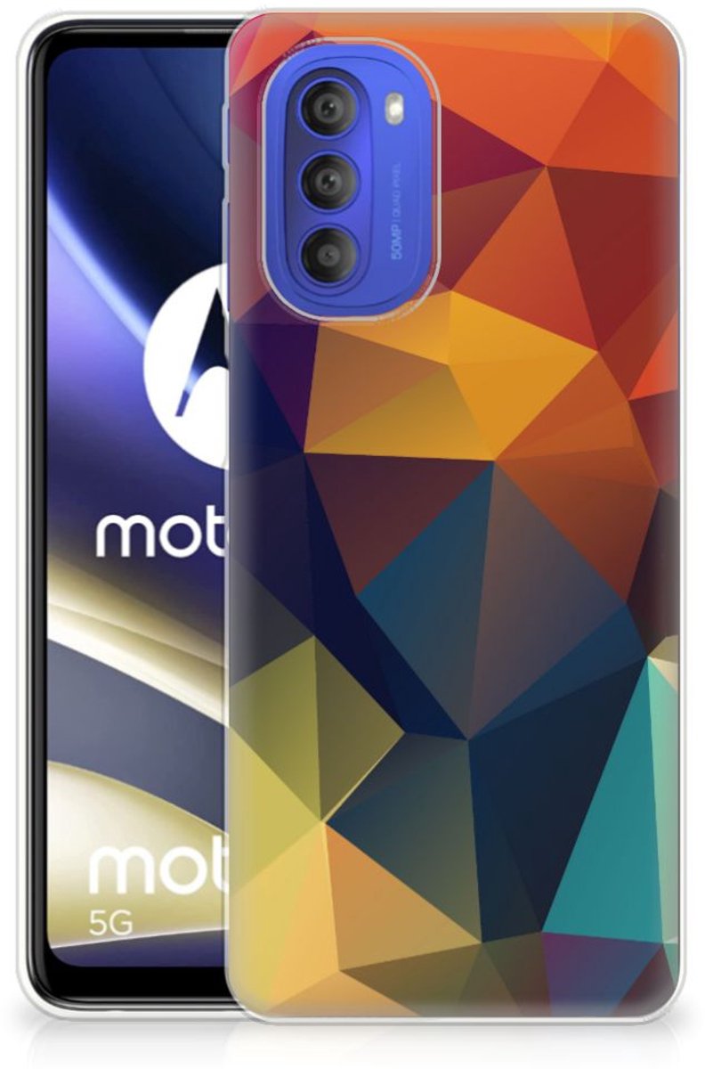 Motorola Moto G51 5G TPU Hoesje Polygon Color