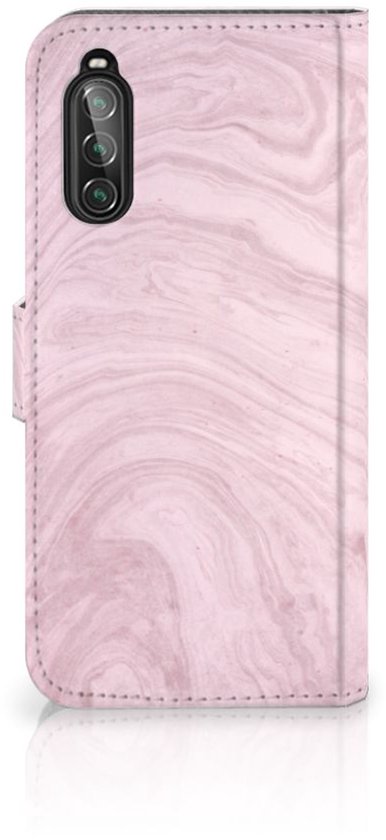 Boekhoesje voor Sony Xperia 10 II Bookcase Marble Pink - Origineel Cadeau Vriendin