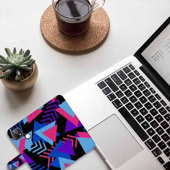 Etui pour téléphone OPPO A15 Etui portefeuille Design Triangle Funky