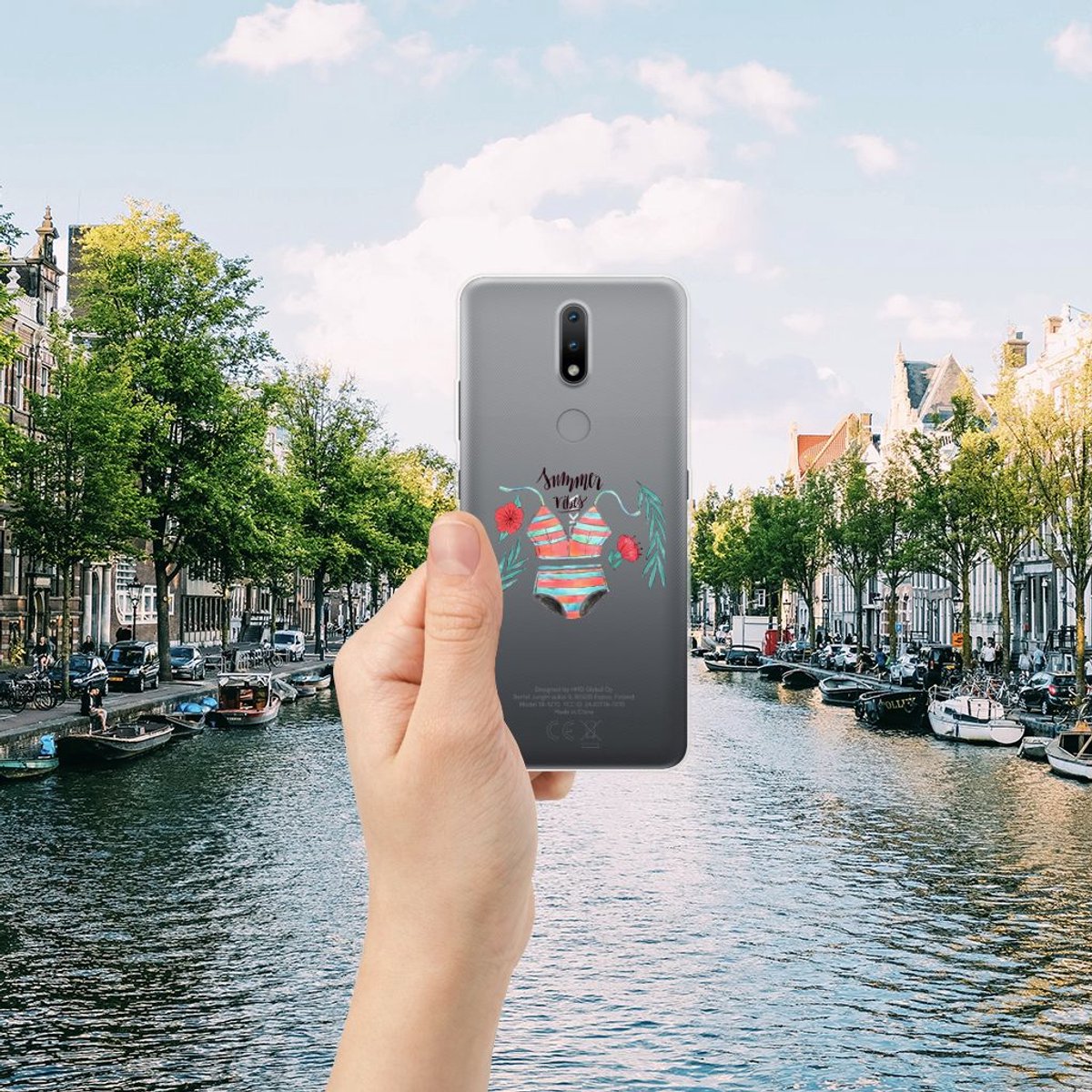 TPU Hoesje voor Nokia 2.4 Telefoonhoesje met Naam Boho Summer