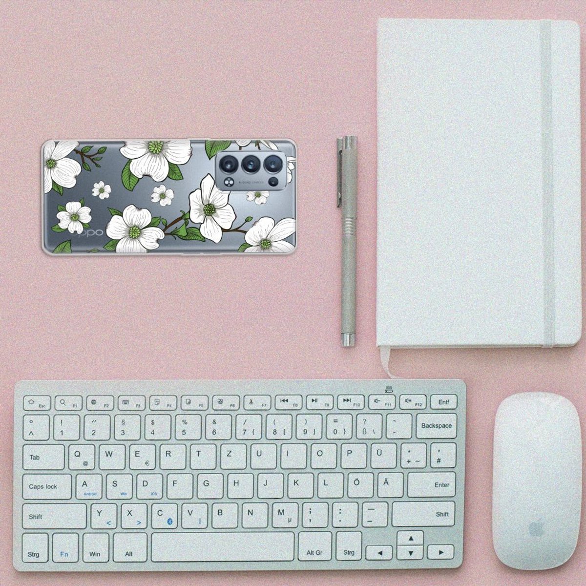 OPPO Reno 6 Pro Plus 5G TPU Case Dogwood Flowers