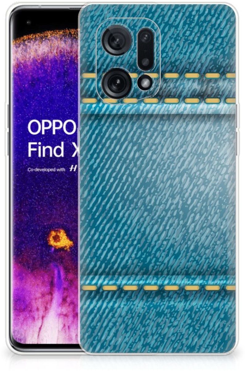 OPPO Find X5 Silicone Back Cover Jeans