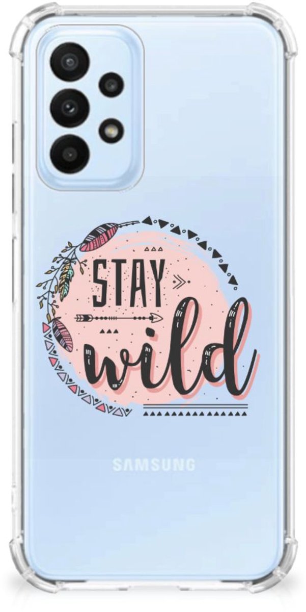 Samsung Galaxy A23 Stevig Bumper Hoesje Boho Stay Wild