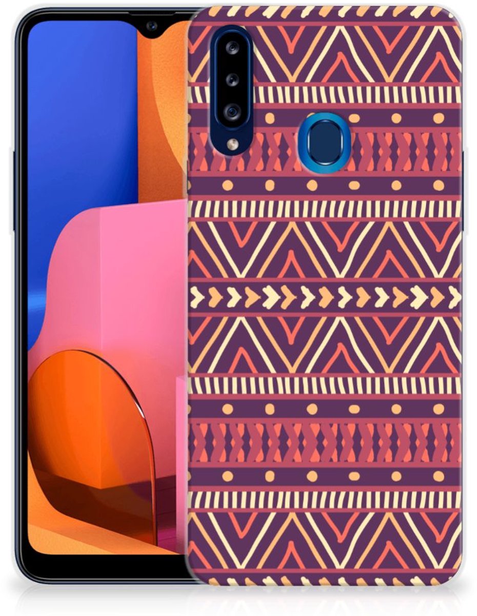Samsung Galaxy A20s TPU bumper Aztec Paars