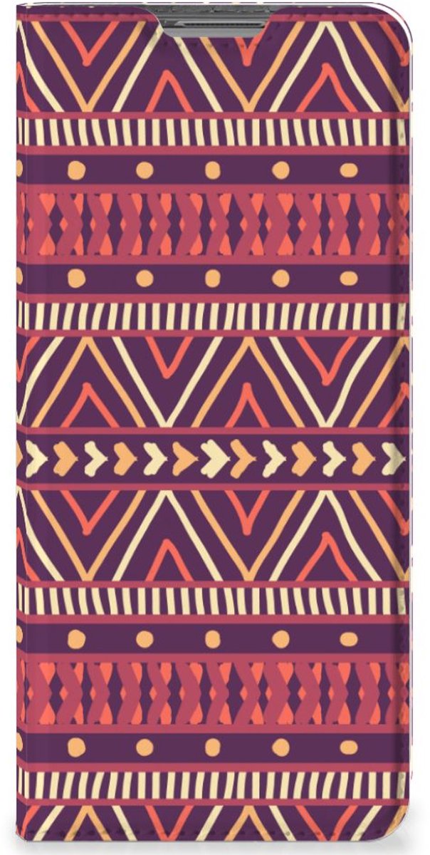 OPPO Find X5 Hoesje met Magneet Aztec Paars