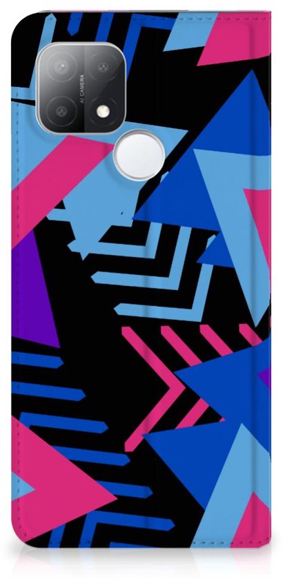 Stand Case OPPO A15 Phone Case Funky Triangle