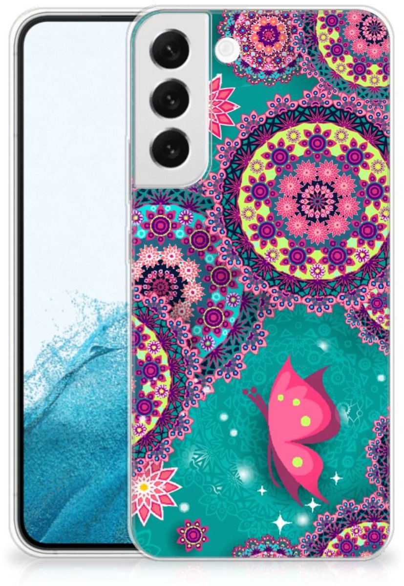 Samsung Galaxy S22 Plus Hoesje maken Cirkels en Vlinders