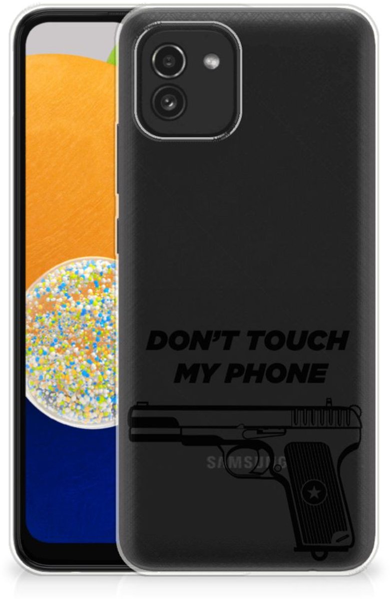 Samsung Galaxy A03 Silicone-hoesje Pistol DTMP