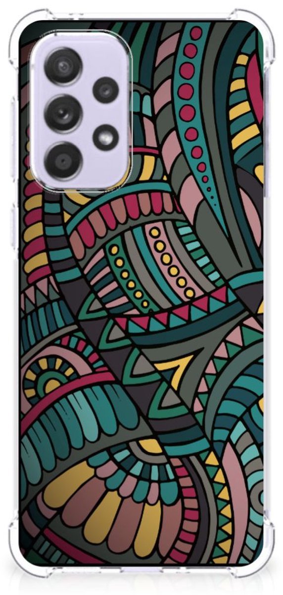Samsung Galaxy A33 Doorzichtige Silicone Hoesje Aztec