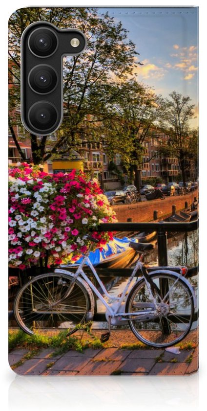 Coque Samsung Galaxy S23 Plus Bookcase Amsterdam Canals