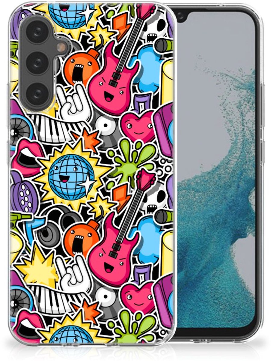 Samsung Galaxy A34 Silicone Back Cover Punk Rock