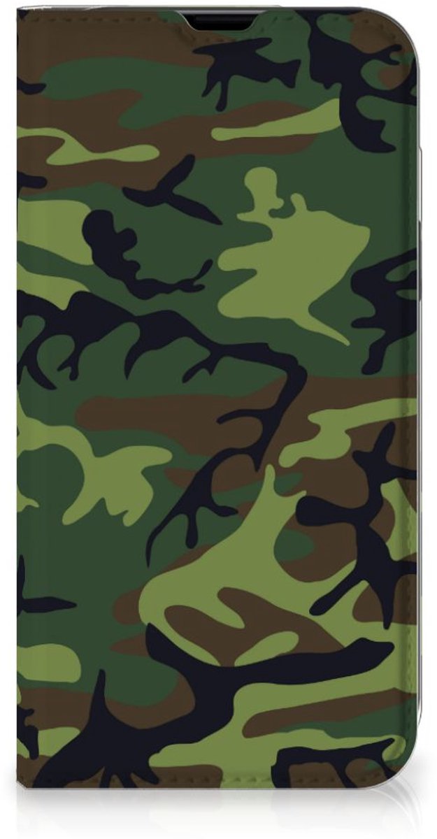 iPhone 13 Hoesje met Magneet Army Dark