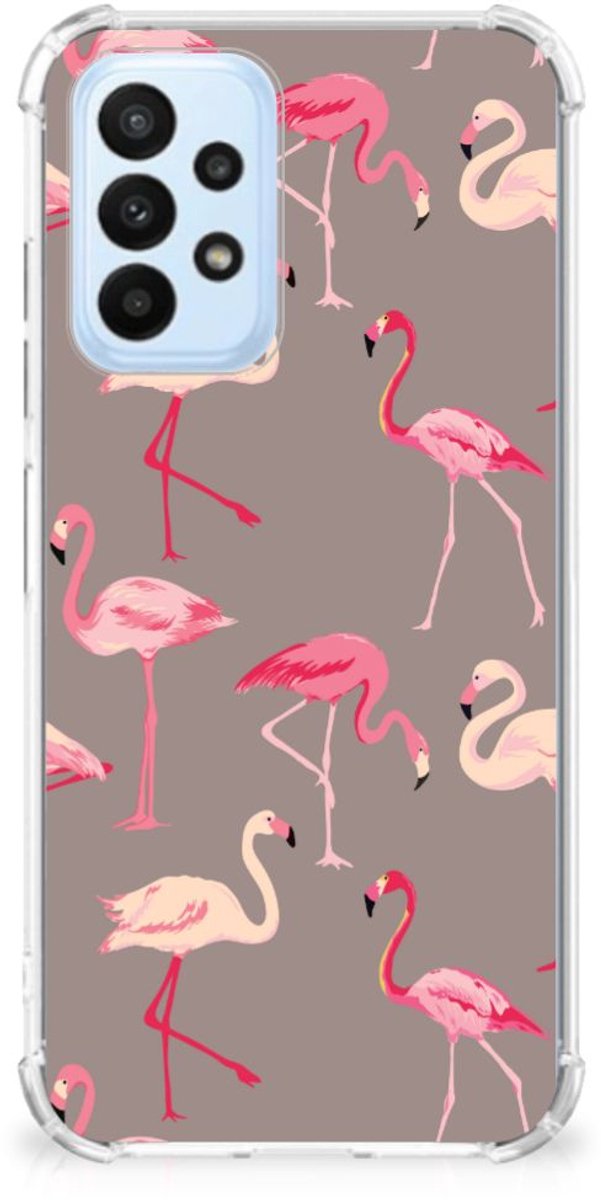 Samsung Galaxy A23 Case Anti-shock Flamingo