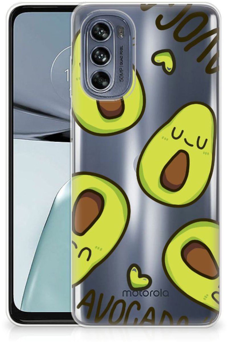 Motorola Moto G62 5G Telefoonhoesje met Naam Avocado Singing