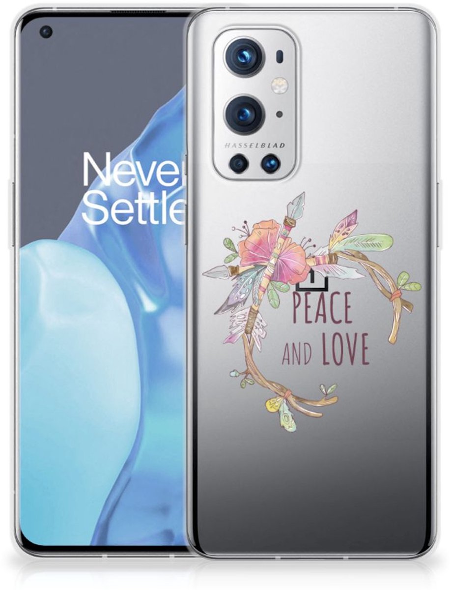 OnePlus 9 Pro Telefoonhoesje met Naam Boho Text