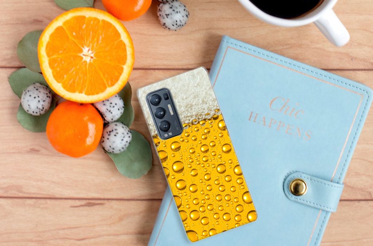 OPPO Find X3 Neo Siliconen Case Bier