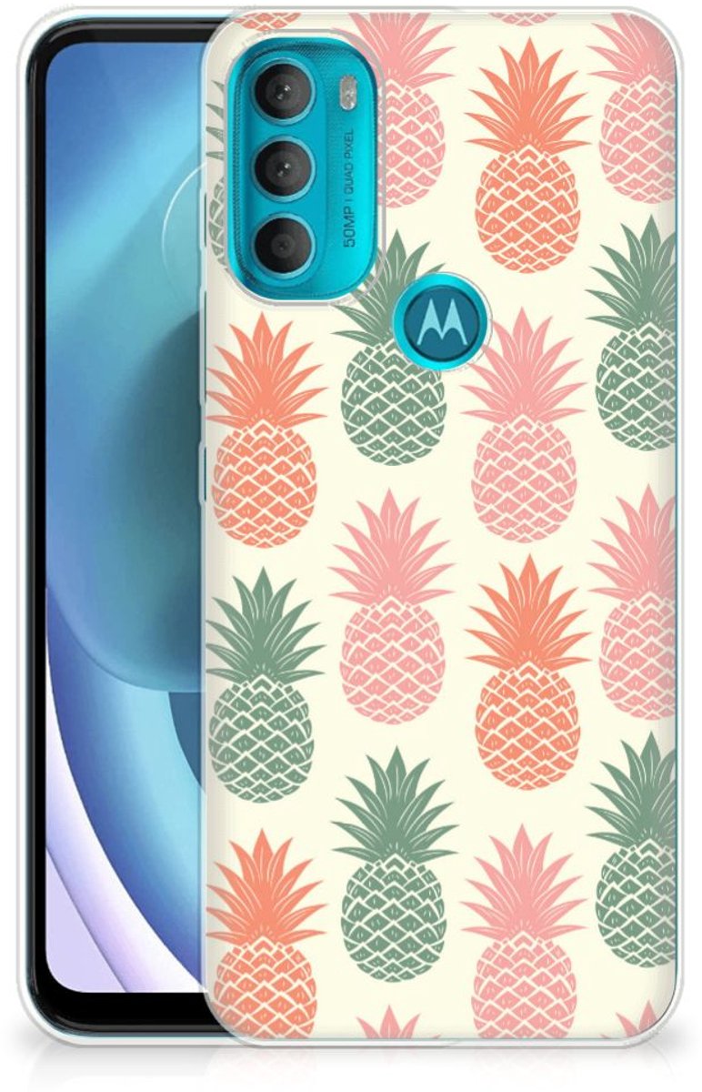 Motorola Moto G71 5G Siliconen Case Ananas