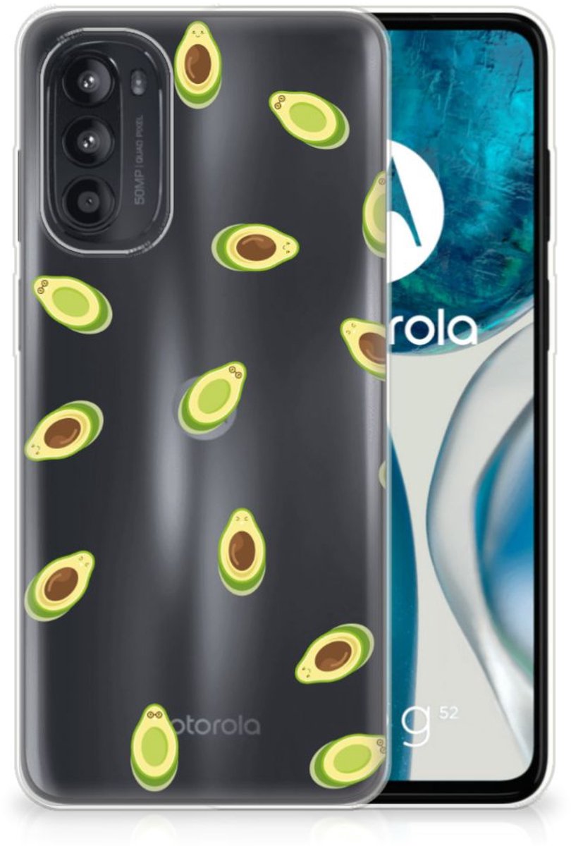 Motorola Moto G52/G82 Siliconen Case Avocado