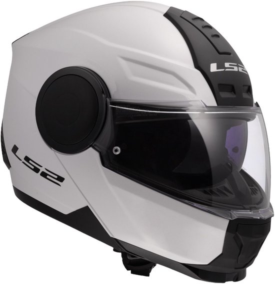 Casque système LS2 FF902 Scope II blanc brillant uni XL