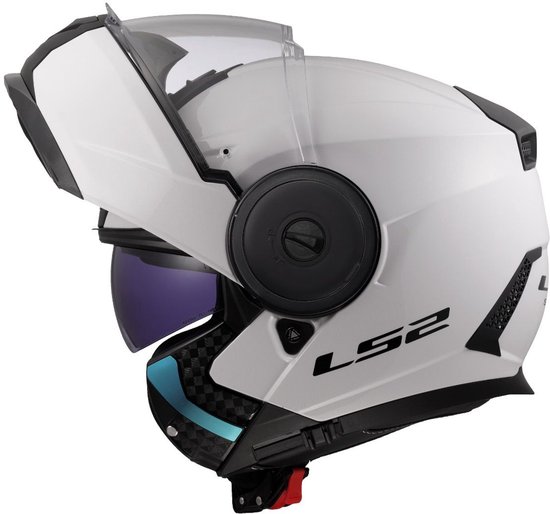 Casque système LS2 FF902 Scope II blanc brillant uni XL
