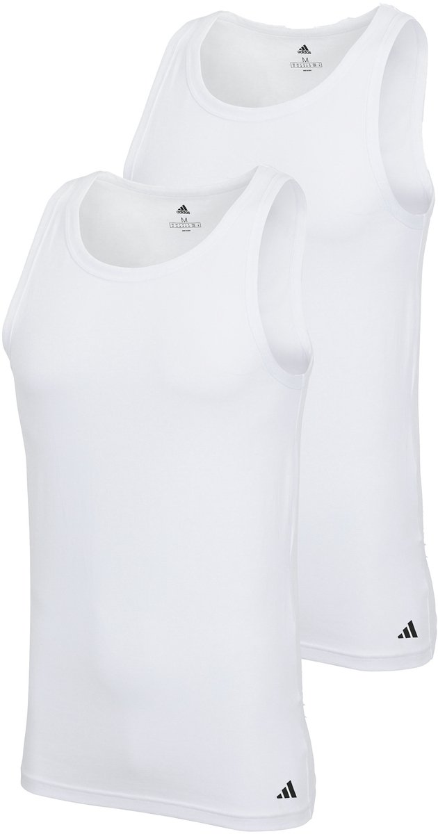 adidas Sportswear 2PK Tank Top - Active Flex Cotton - Onderbroek Mannen - 2x wit