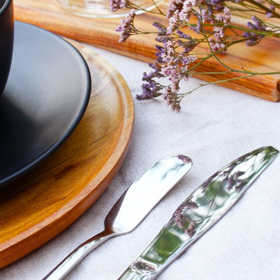 Tamarow Reisbestek - Reis Servies Set - Picnick Set - Lepel - Vaatwasserbestendig - RVS - 11 Delig - Zilver van Tamarow — afbeelding 4