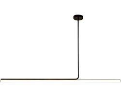 Toolight Led App1660-Cp Hanglamp Zwart 140,5X3X88Cm