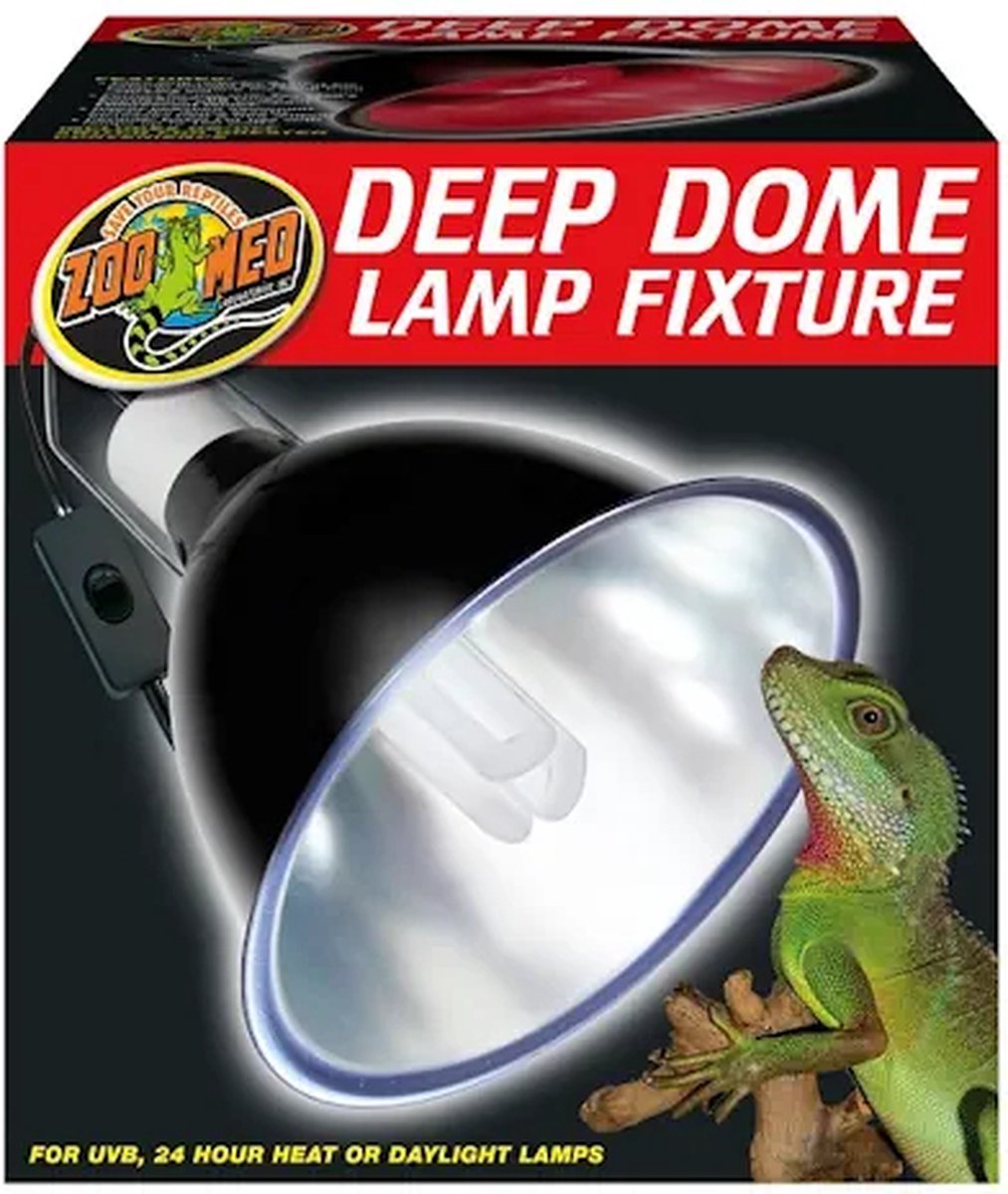 Zoo Med Deep Dome lamphouder 14cm tot 160W voor terrariumverlichting