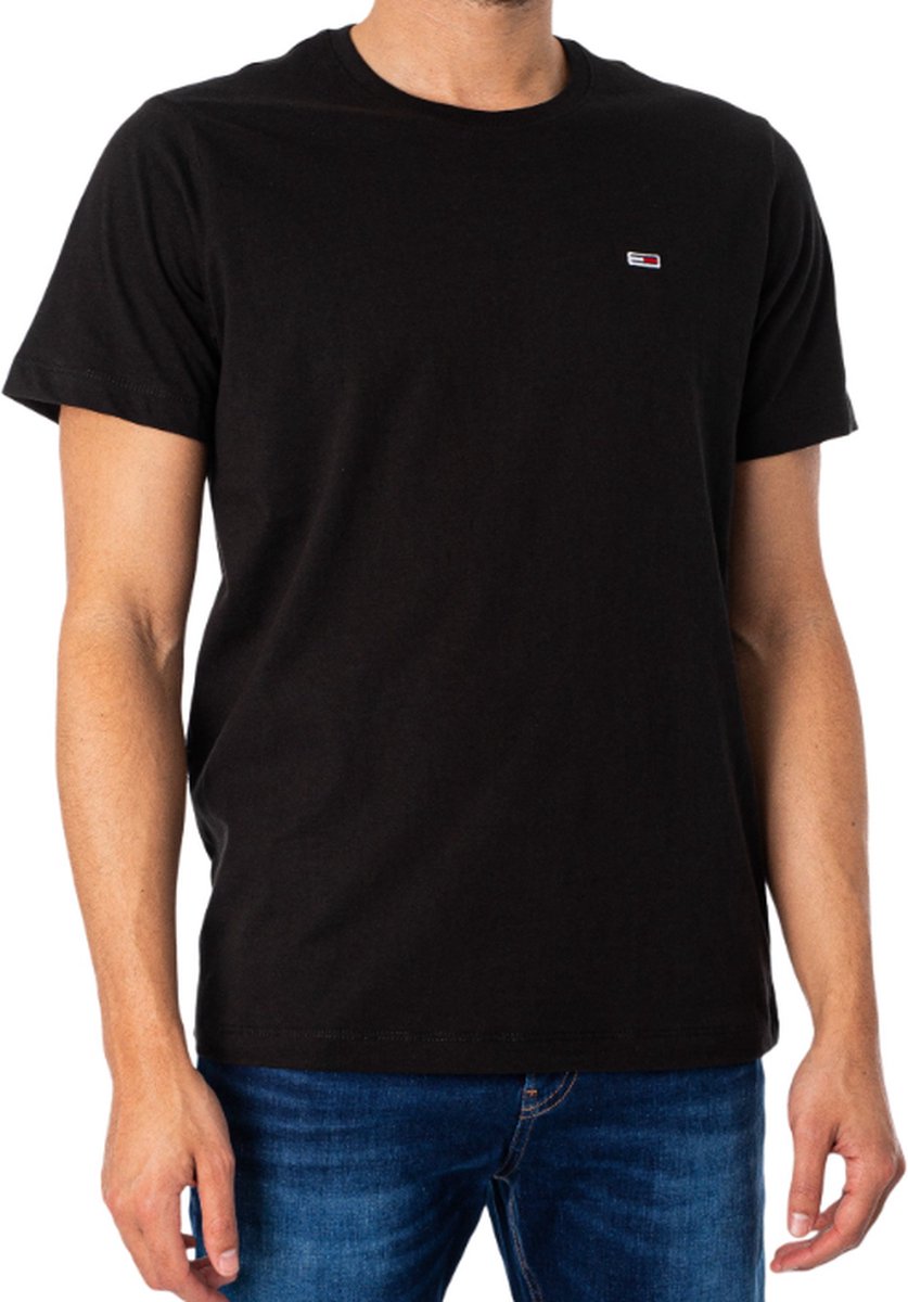 Tommy Jeans Crew neck T-shirt Regular fit XXL Zwart