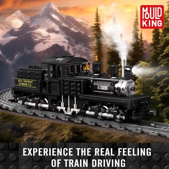 mould-king-technic-city-stoomtrein-elecktrisch-trein-met-treinrails