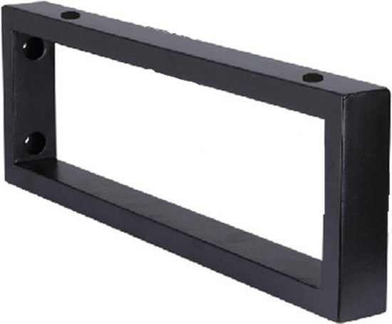 ML-Design Set van 2 Wandbeugels voor Wastafel, 500x150 mm, Zwart, Staal, Design Wastafelbeugel, Muurbeugel Basis voor Wastafelblad, Beugel Ondersteuning Planchethouder Handdoekhouder