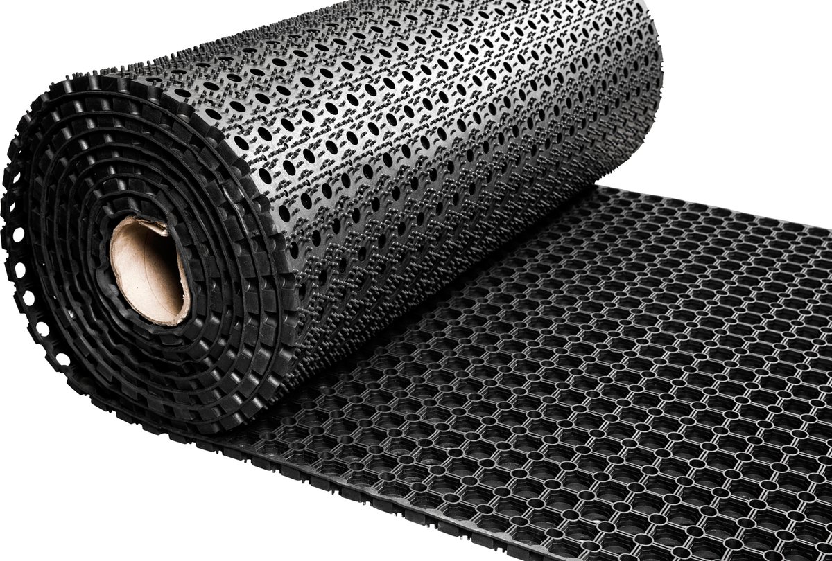Rubber ringmat op rol - Dikte 23 mm - Breedte 150 cm - per 5 meter