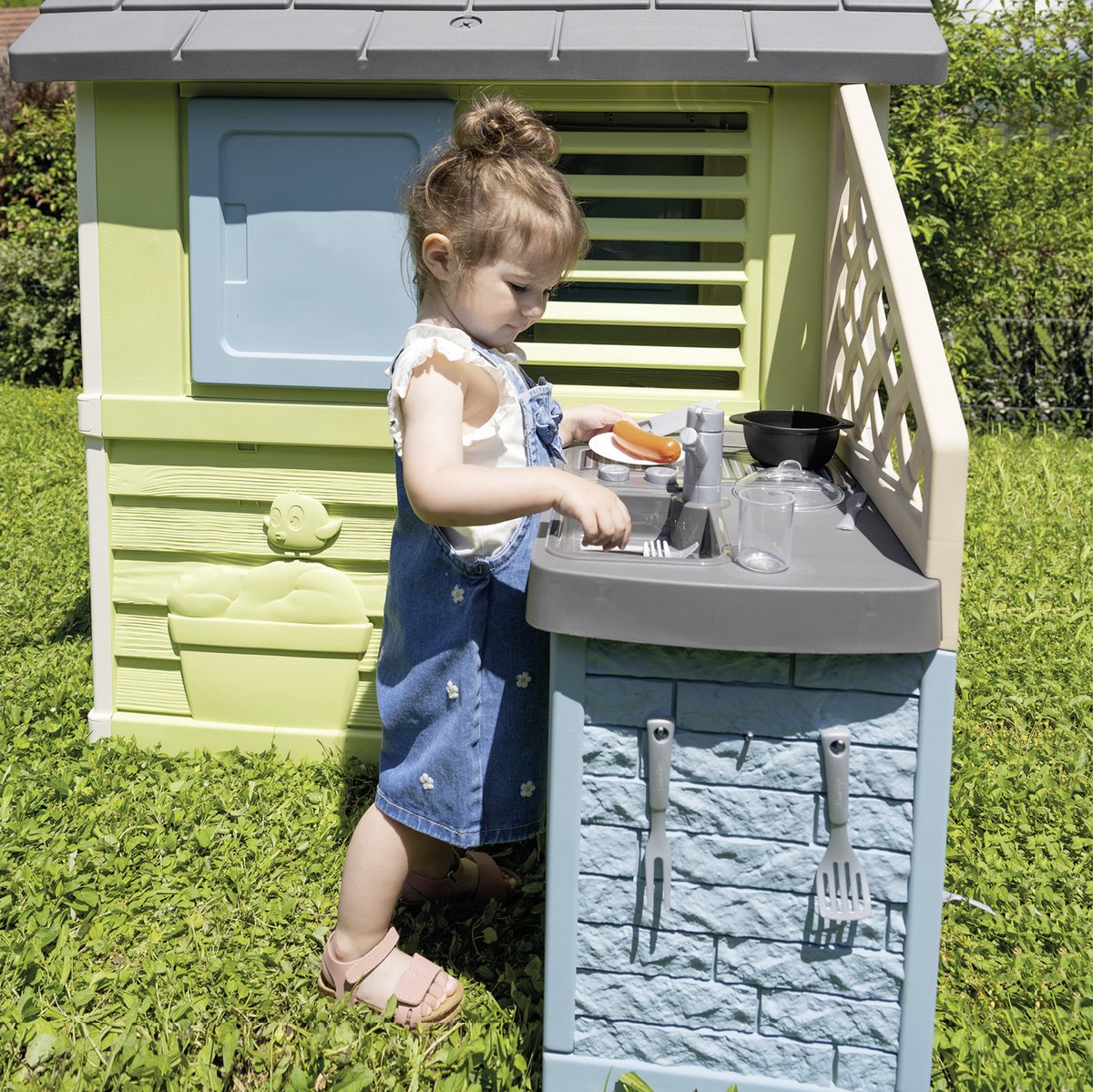 Smoby - Pretty House met zomerkeuken - Speelhuis - Vanaf 2 jaar. — afbeelding 4