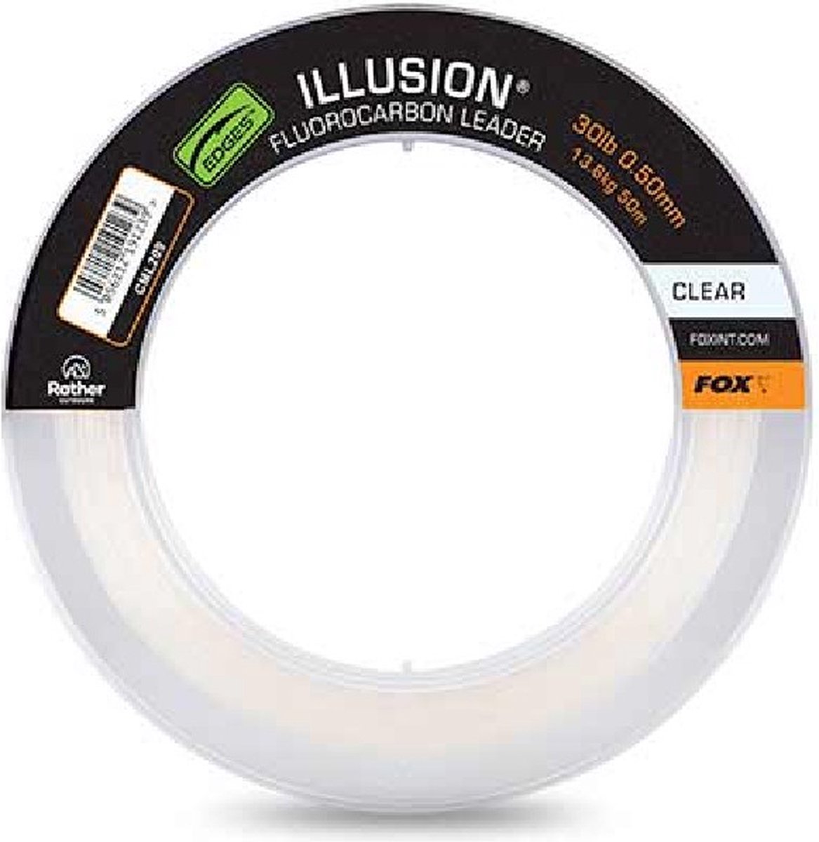 Fox Illusion Clear Fluorocarbon Leader 50m / 0.50mm / 30lb