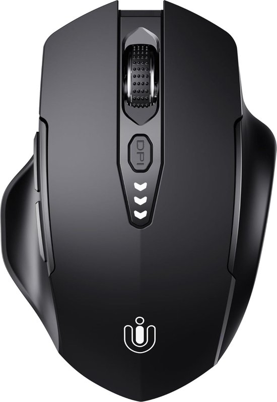 StayPowered Bluetooth-Muis - Veelzijdige Connectiviteit en Comfort - Verschillende Connectie Mogelijkheden - Oplaadbaar - Ergonomisch Ontwerp - Instelbare DPI-Niveaus - Zijknoppen voor Extra Efficiëntie - Zwart - Levering Sneller dan Aangegeven!