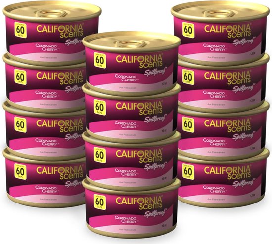 12 x California Scents - assainisseur d'air Coronado Cherry - Parfums d' auto